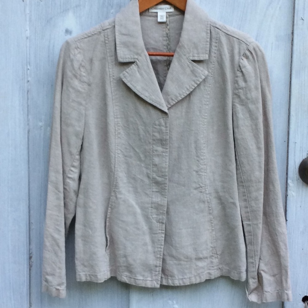COLDWATER CREEK 100% linen BLAZER
